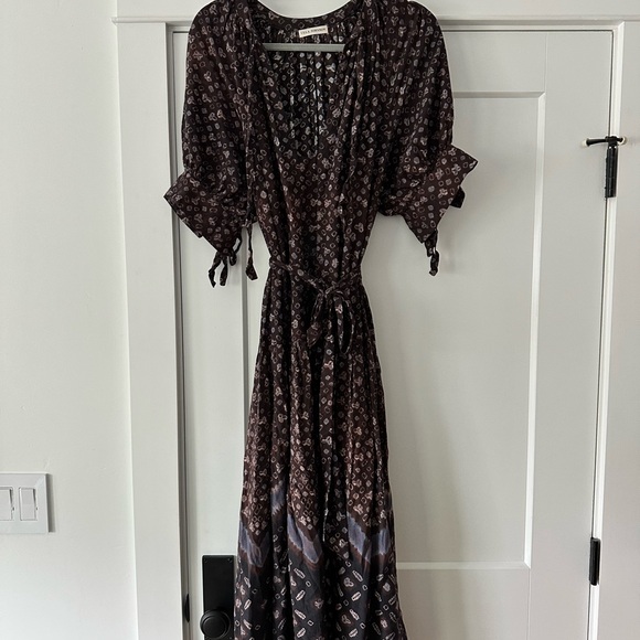 Ulla Johnson Brown and Pink Patterned Dress - Picture 3 of 6